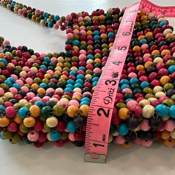 Urban Outfitters Heart Beaded Crossbody Bag - Picture 10 of 11